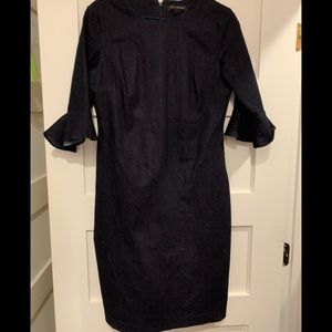 Denim Ruffle Precious Dress